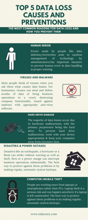 Top 5 Data Loss Causes and Preventions